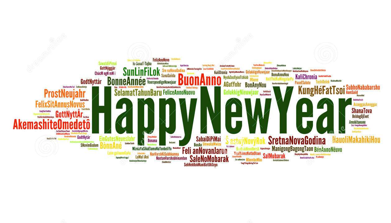 How to write happy new year in all languages